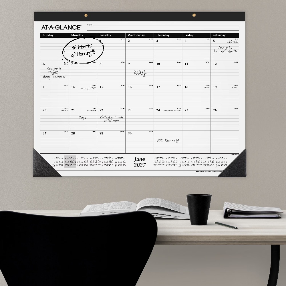 Home Office Wallpaper - تقويم مكتبي أكاديمي كبير الحجم 2026-2027،