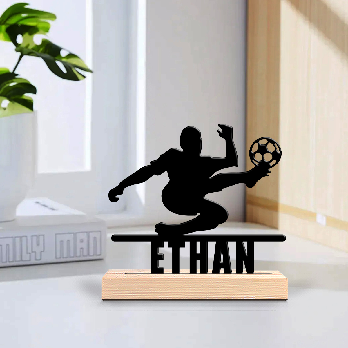 Home Office Gifts - قطعة واحدة: زينة فنية معدنية بتصميم