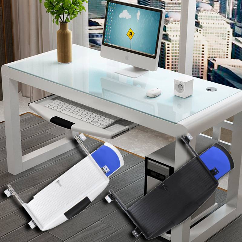 Keyboard Tray Under Desk - درج الكمبيوتر المنزلق، منظمات لوحة المفاتيح