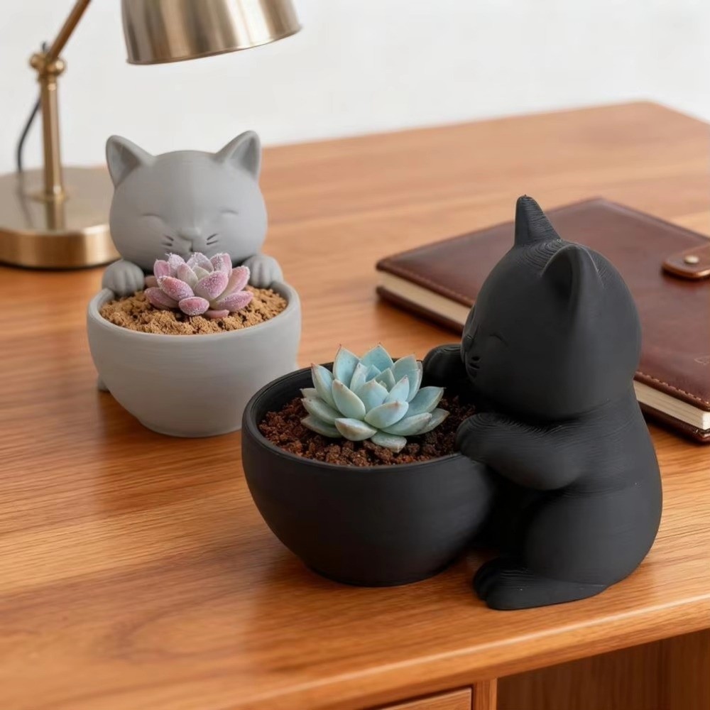 Plant Desk Mini - وعاء زهور صغير على شكل قطة