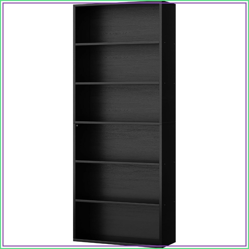 رف كتب مفتوح بـ 6 طبقات، ارتفا - مراجعة Bookcase Wood Shelf وسعره