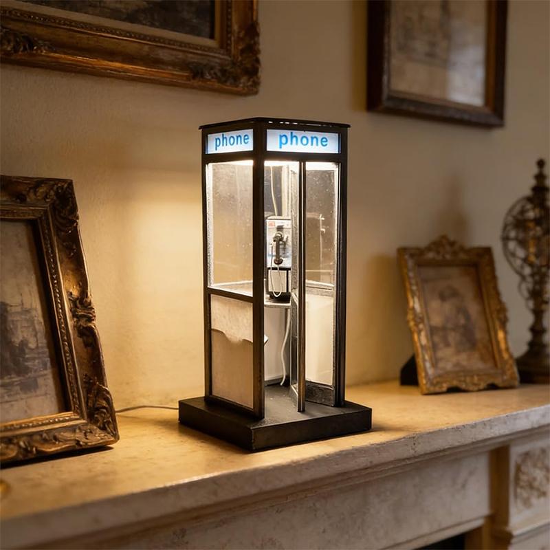 مصباح طاولة طويل بتصميم كابينة - مراجعة Home Office British وسعره
