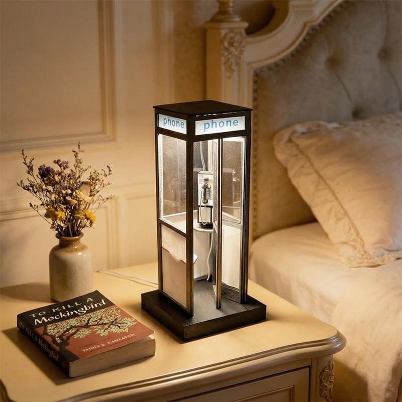 مصباح طاولة طويل بتصميم كابينة - مراجعة Home Office British وسعره