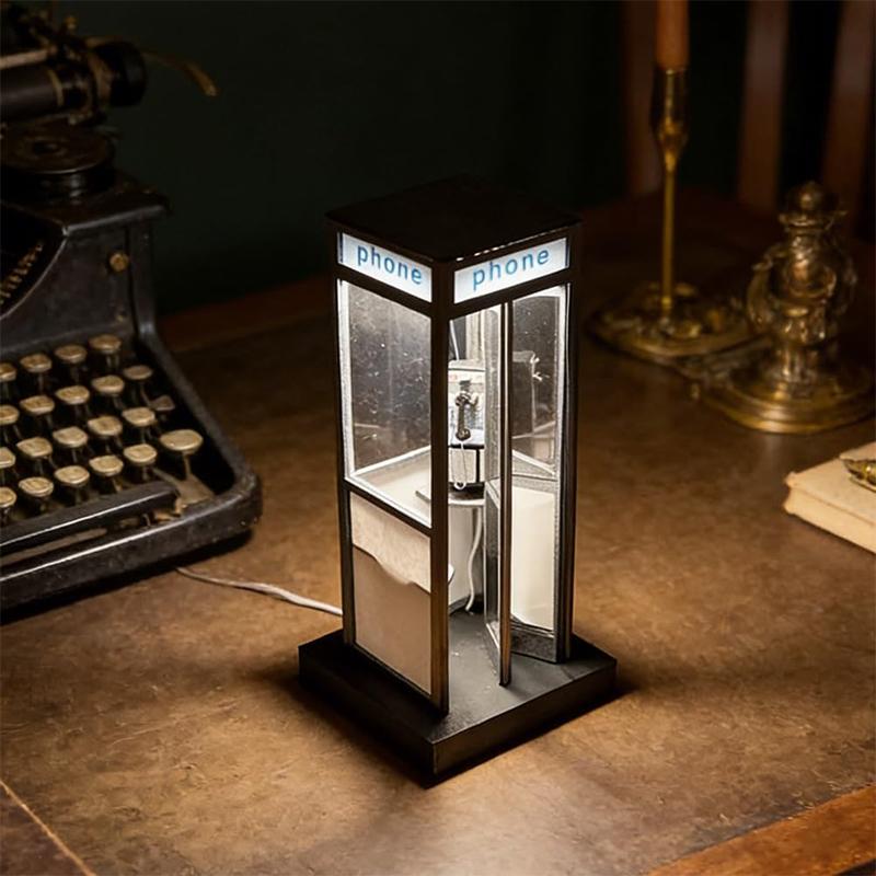 مصباح طاولة طويل بتصميم كابينة - مراجعة Home Office British وسعره