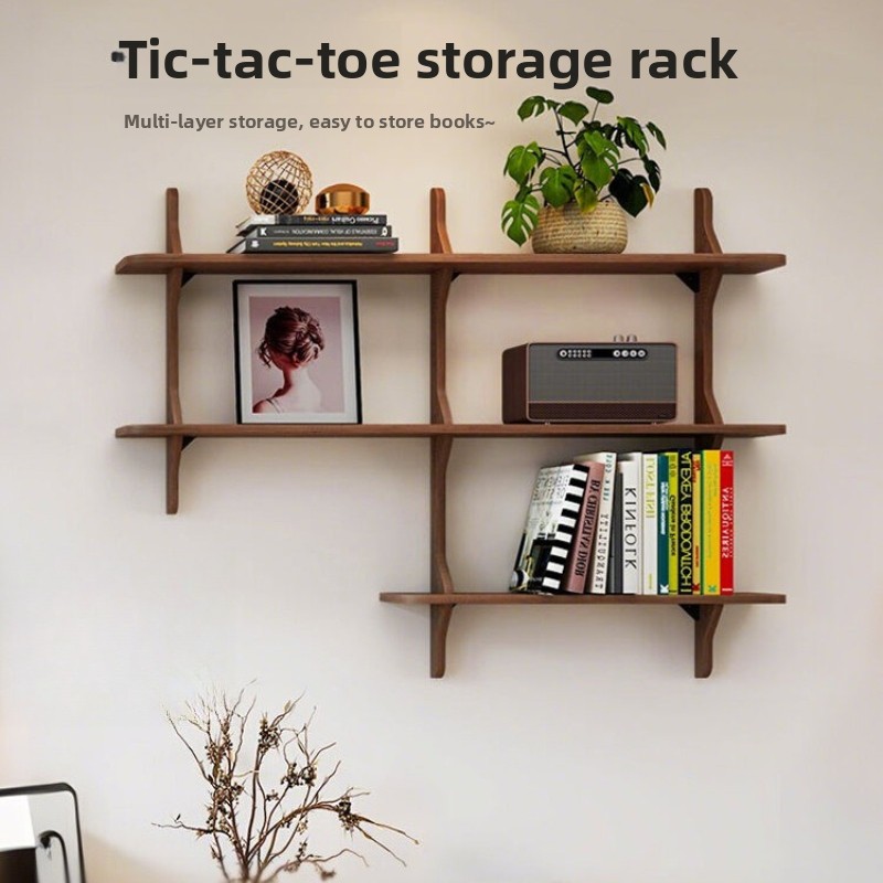 رف حائط خشبي صلب بتصميم سلم بس - مراجعة Bookcase Wood Shelf وسعره