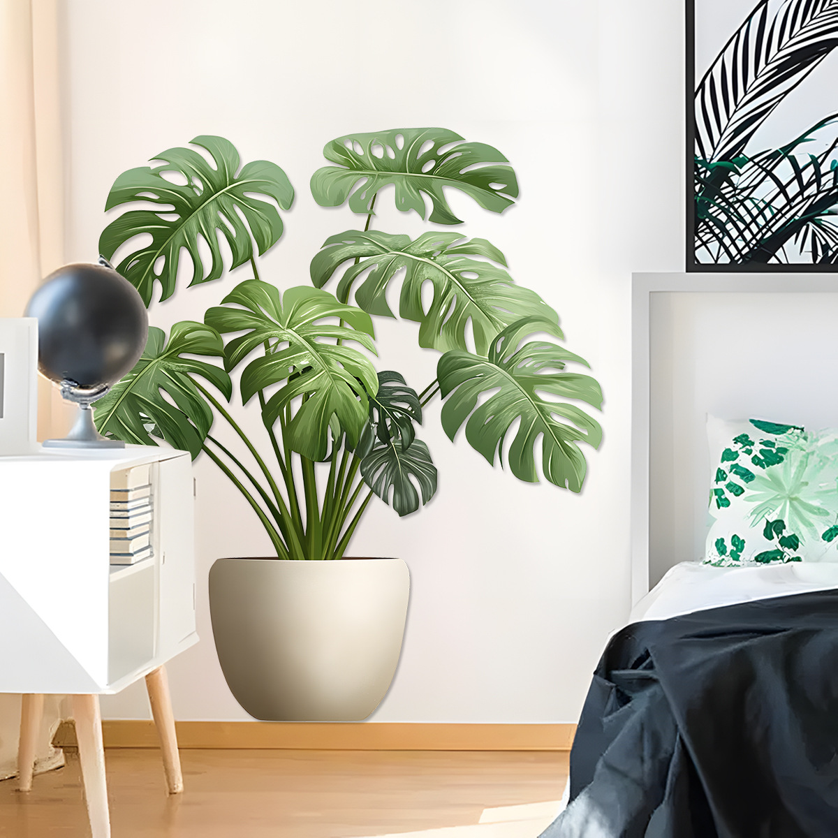 ثلاثية الأبعاد ملصق وعاء النبا - مراجعة Home Office Wallpaper وسعره