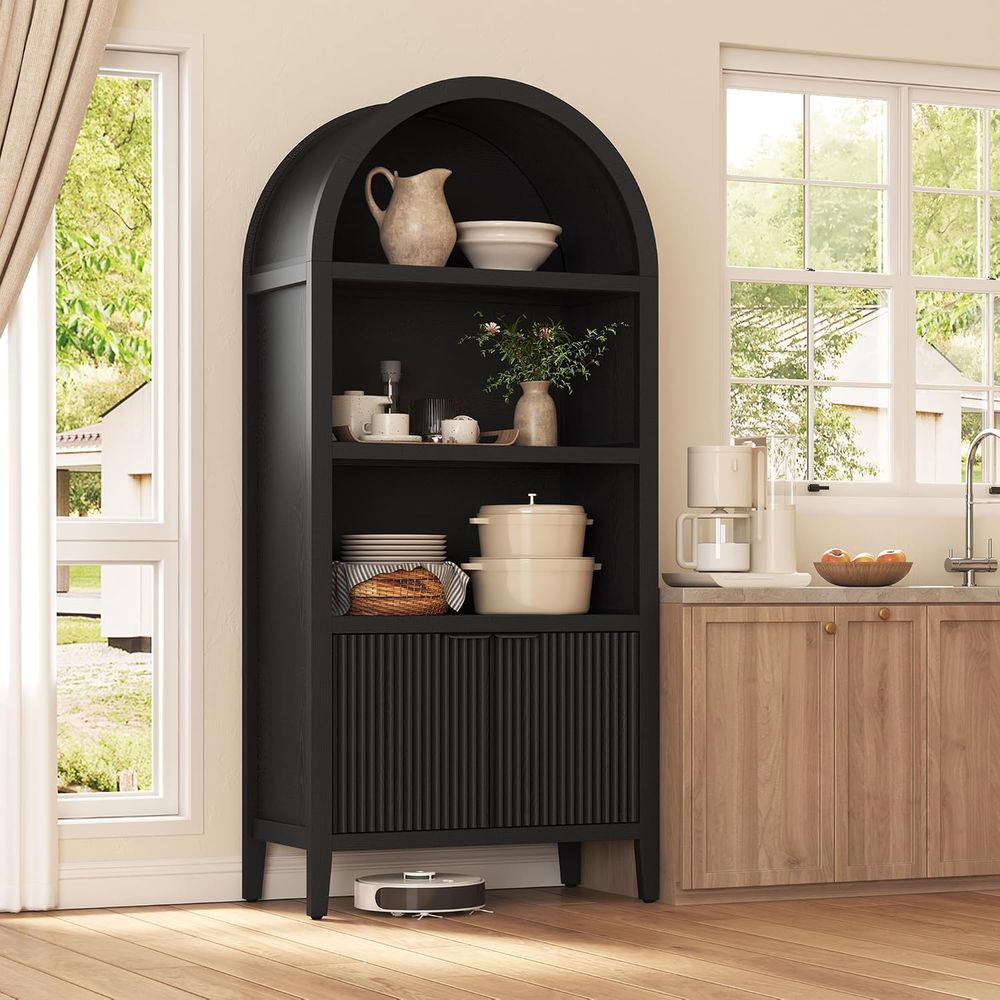 خزانة كتب مقوسة من يوسونج بارت - مراجعة Bookcase Wood Shelf وسعره
