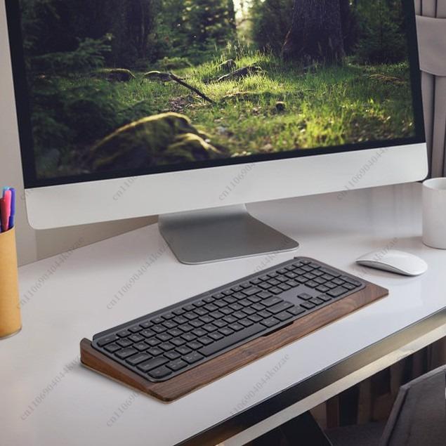 حامل لوحة مفاتيح من الخشب الصل - مراجعة Keyboard Tray Under Desk وسعره