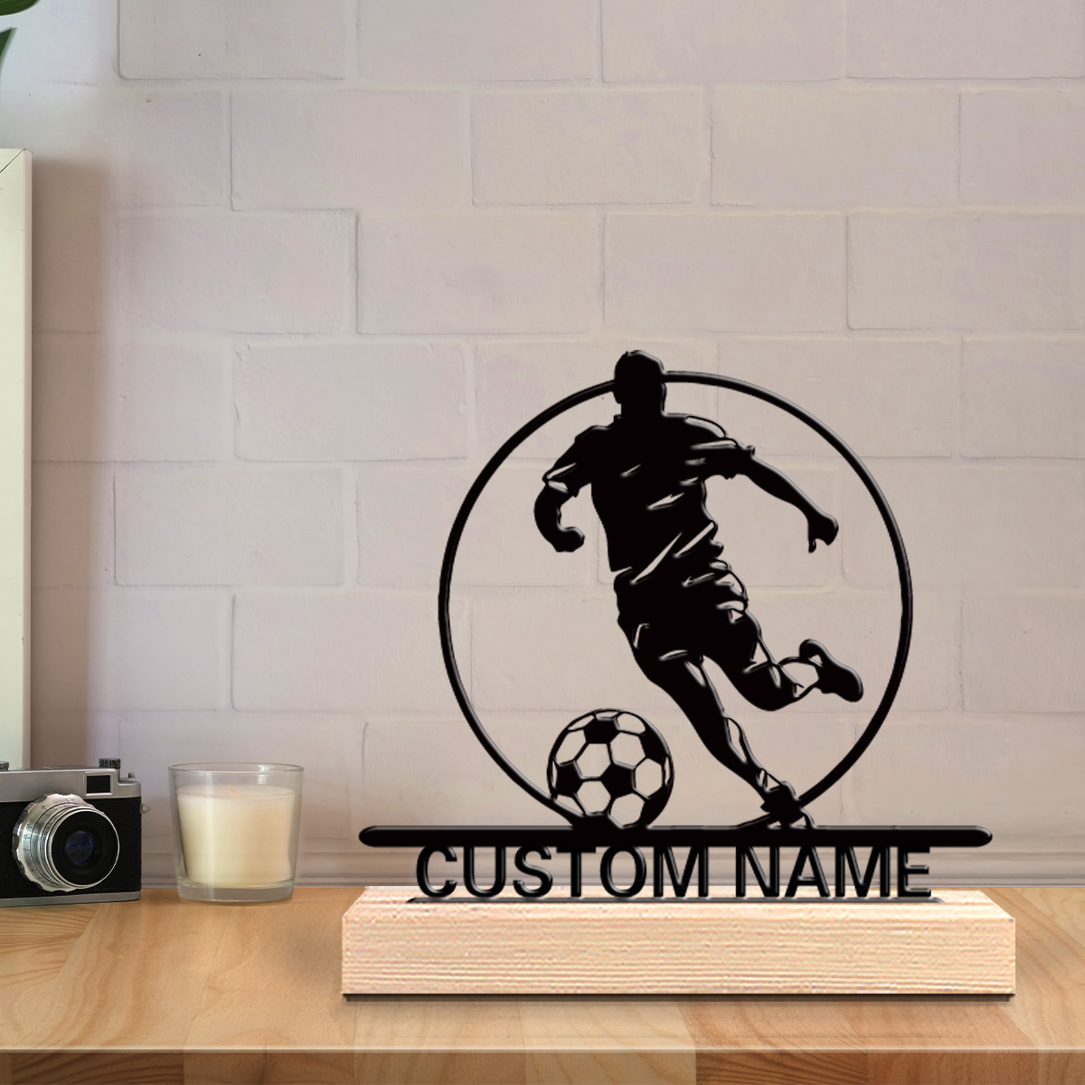 تمثال معدني مخصص للاعب كرة قدم - مراجعة Home Office Gifts وسعره