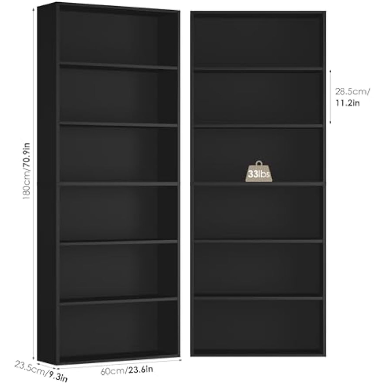 رف كتب طويل من 6 طبقات من FOTO - مراجعة Home Office And Library وسعره