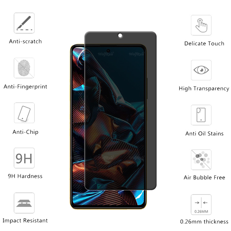 4 قطعة ل Poco X5 Pro Glass Xia - مراجعة Monitor Privacy Screen وسعره