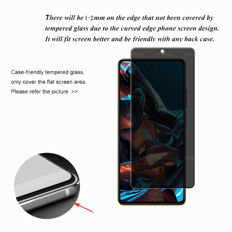 4 قطعة ل Poco X5 Pro Glass Xia - مراجعة Monitor Privacy Screen وسعره