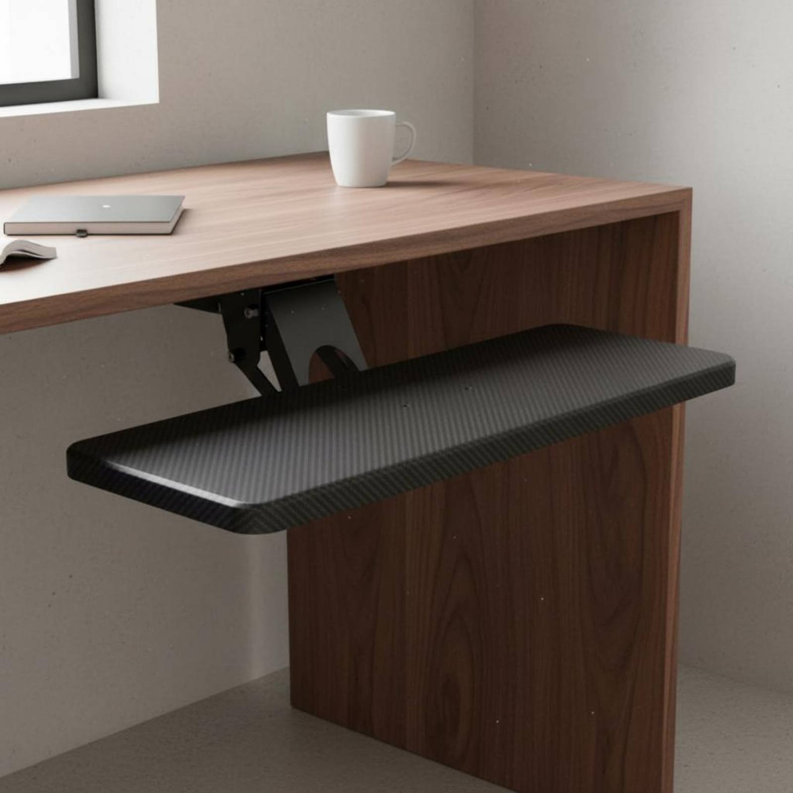 حامل لوحة مفاتيح قابل للتعديل  - مراجعة Keyboard Tray Under Desk وسعره